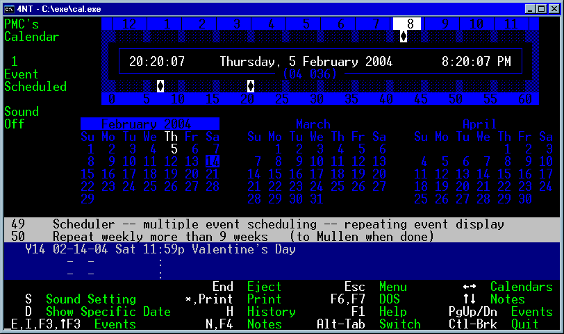 DV-Clock is a time of day clock for DESQview.