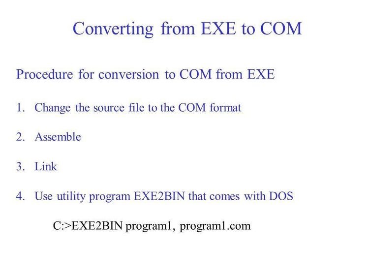 A replacement for the Exe2Bin program, includes ASM source V1.1.