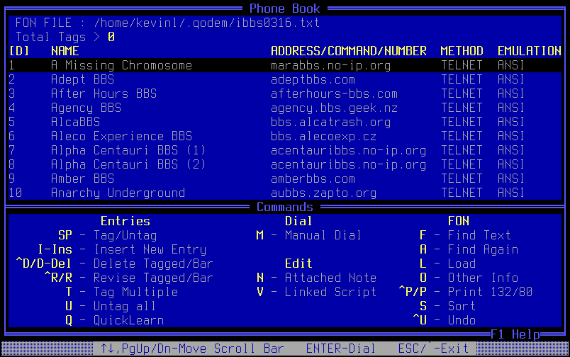 Text files on setting up BBS under windows envinronment.