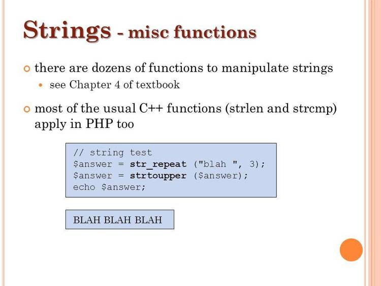 Misc string handling routines.