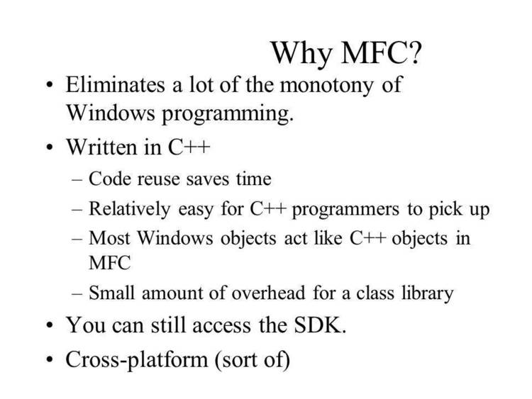MFX Microsoft Foundation Class Library Extensions.