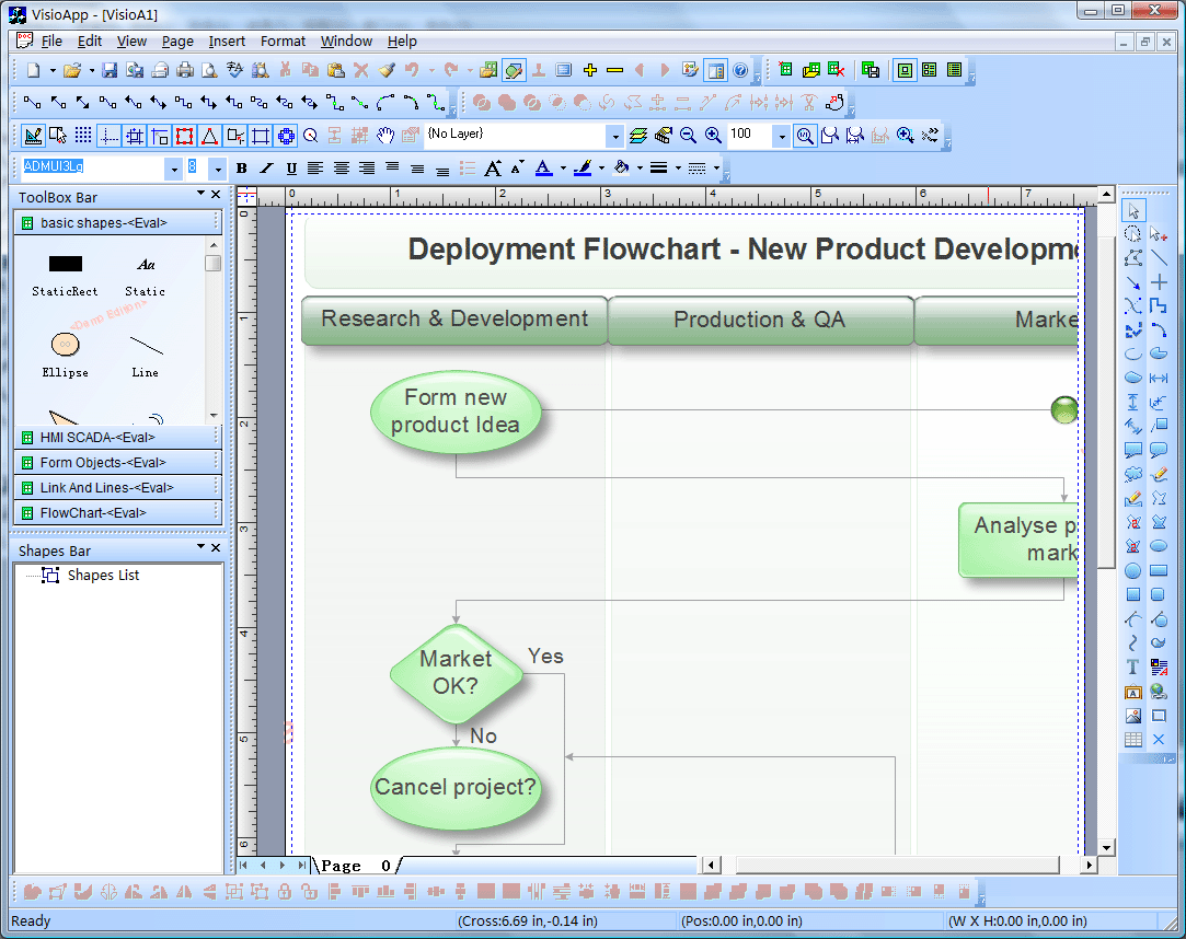 A Visual C ++ MFC sample program.