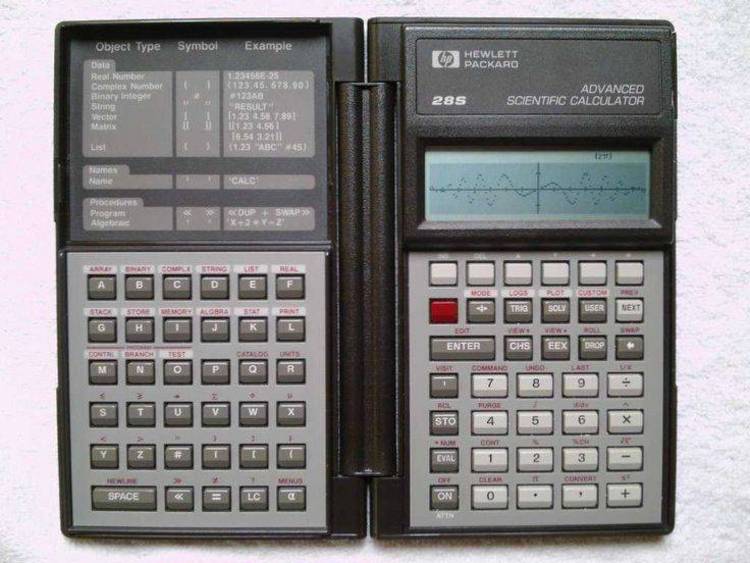 RPN Calculator. HP scientific style, very nice. C source included.