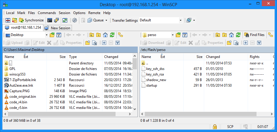 The PC Telnet source files ifor 2.3.07 in MSC.