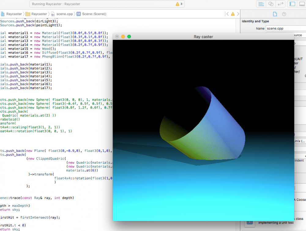 Source for 3-D graphics in C++.