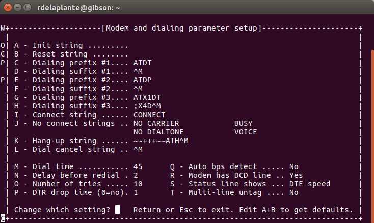 Hang Up modem on COMn: from DOS command line. Very handy.