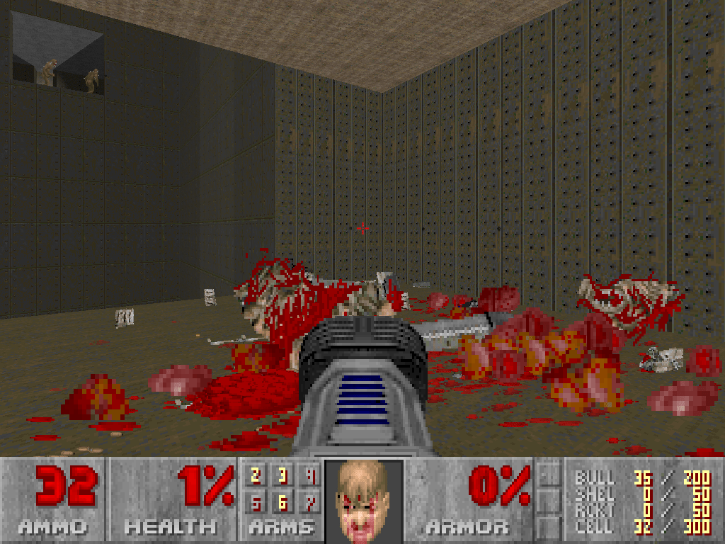 Nice editor for registered Doom .WAD file - even works with v1.2. Allows editing of all items, monsters, walls, etc.