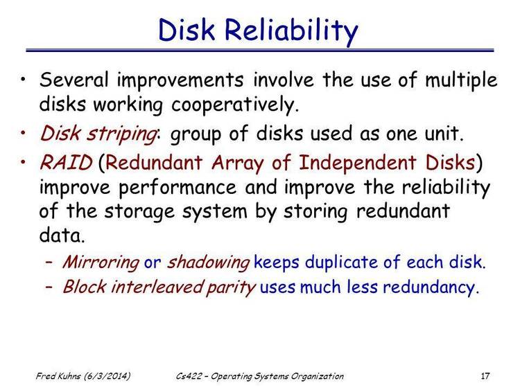 Excellent disk organization system.
