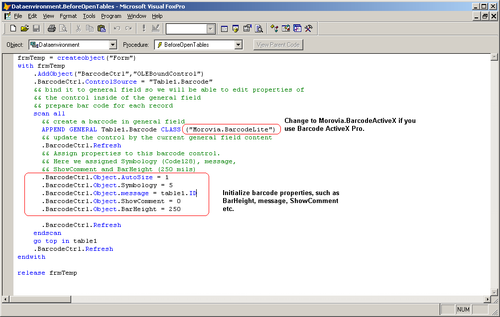 FoxPro code that creates colorful pick lists for use in your programs.