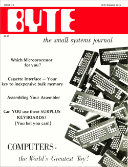 Files for the Jan 1989 issue of Byte Magazine.