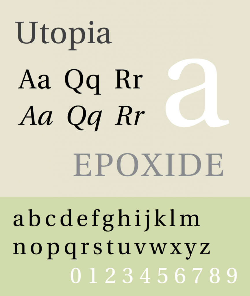 Utopia fonts for use with Ghostscript version 2.5.