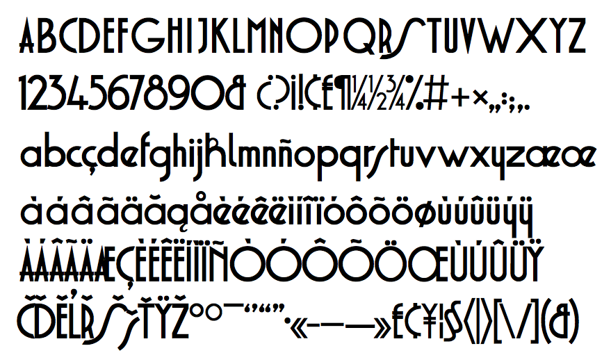 Faustus ATM PostScript Type 1 Font. Old English type display face.