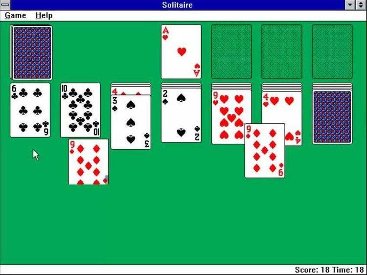 Windows based solitaire game.