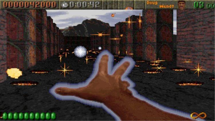 Rise of the Triad shareware version. Apogee's newest release. A DOOM like game.