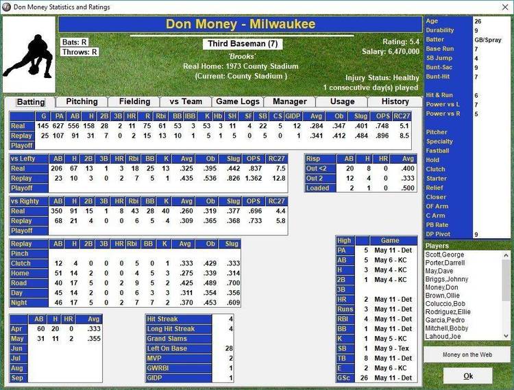 Simple text-based basesball game. You play the manager.
