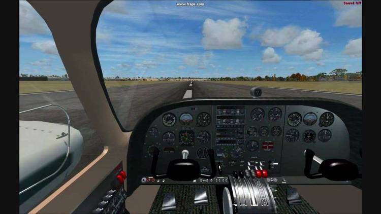 Cessna 310 aircraft for Flight Simulator 4.