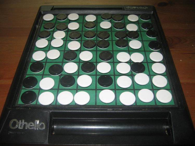 An Othello type game played on 2 boards at the same time.