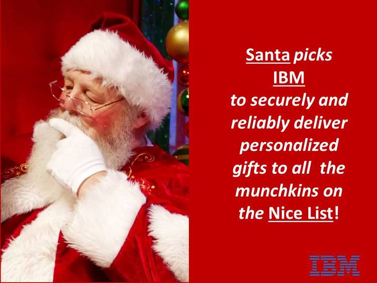 A great Xmas done by IBM characters.