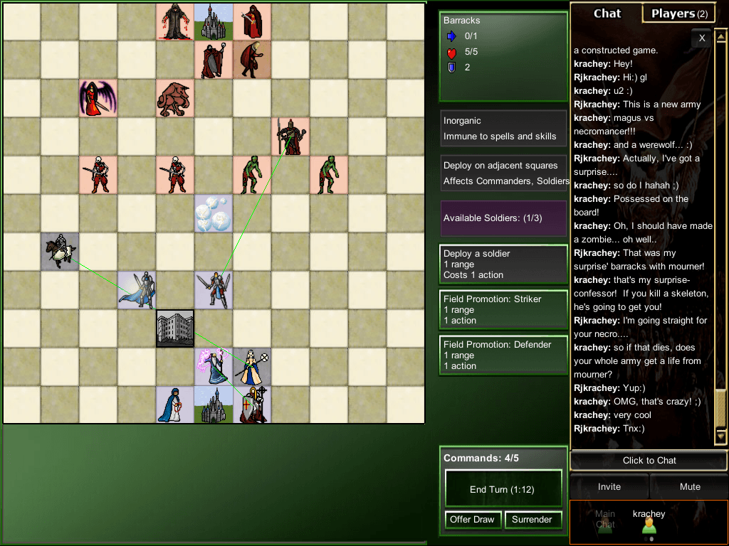 Necromancer Chess, a good computer chess program.