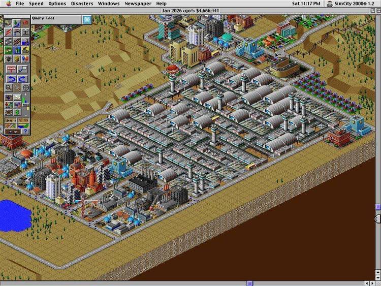 A SimCity layout of Newark, New Jersey.