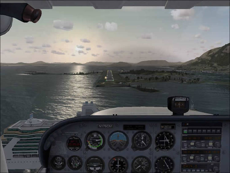 Flight Simulator 4 scenery for Philadelphia area.