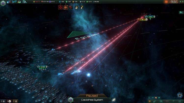 Stellar Conquest II v1.06, Space strategy war game for 0 to 4 human players, VGA & mouse required, design your own ships, configurable, custom game modes, easy point-and-click interface.