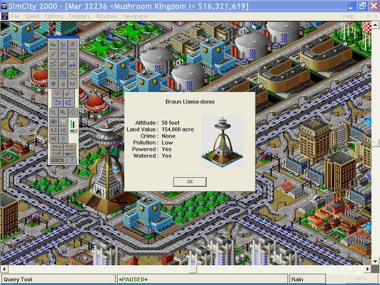 Sim City 2000 cheat- gives you 2+billion.