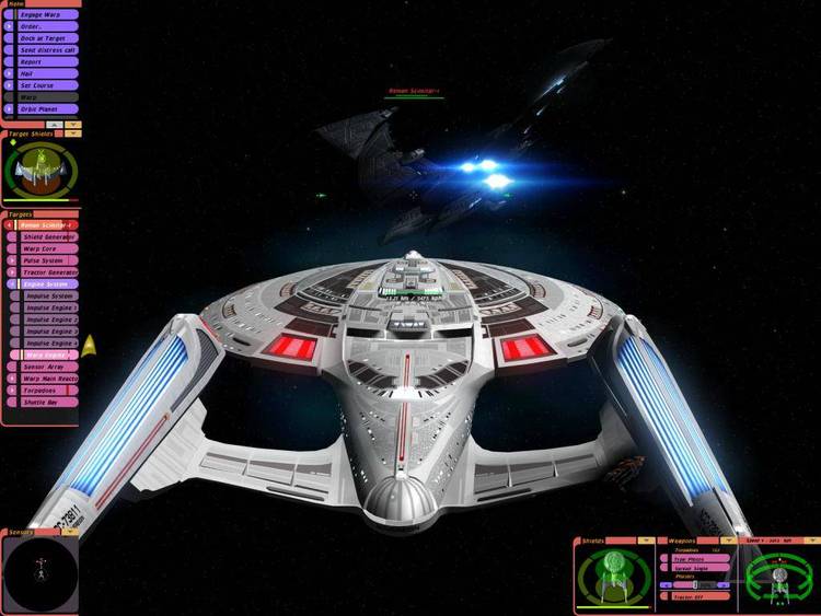 Star Trek starship flight and combat simulator.