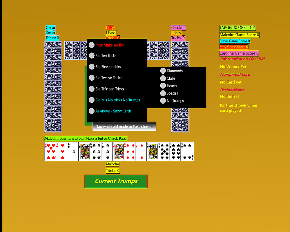 Windows version of a British card game.