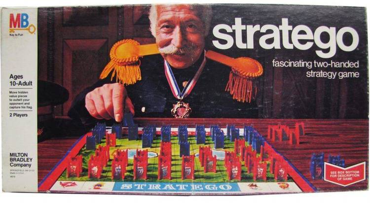 A war strategy game like the board game Stratego. Shareware.