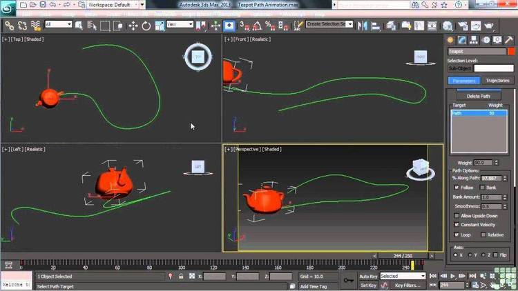 Autodesk Animator FLI of a rotating circle.