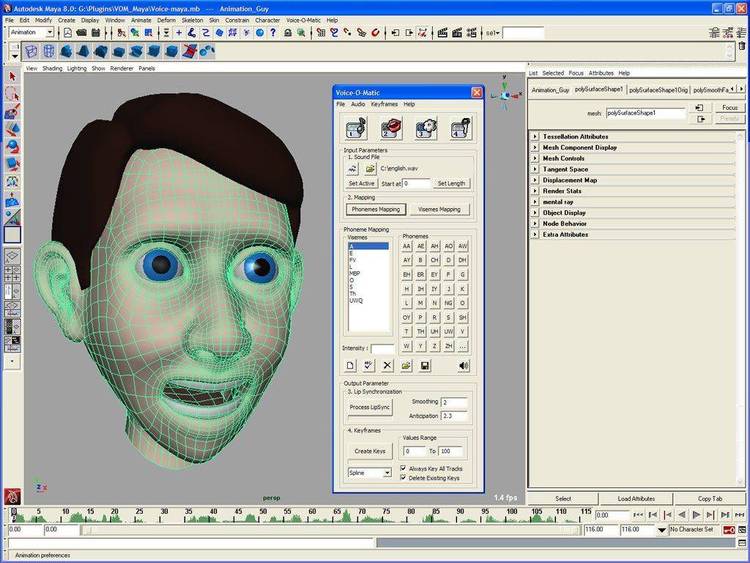 AutoDesk Animator animation of a talking head. Requires QUICKFLI.EXE to view.
