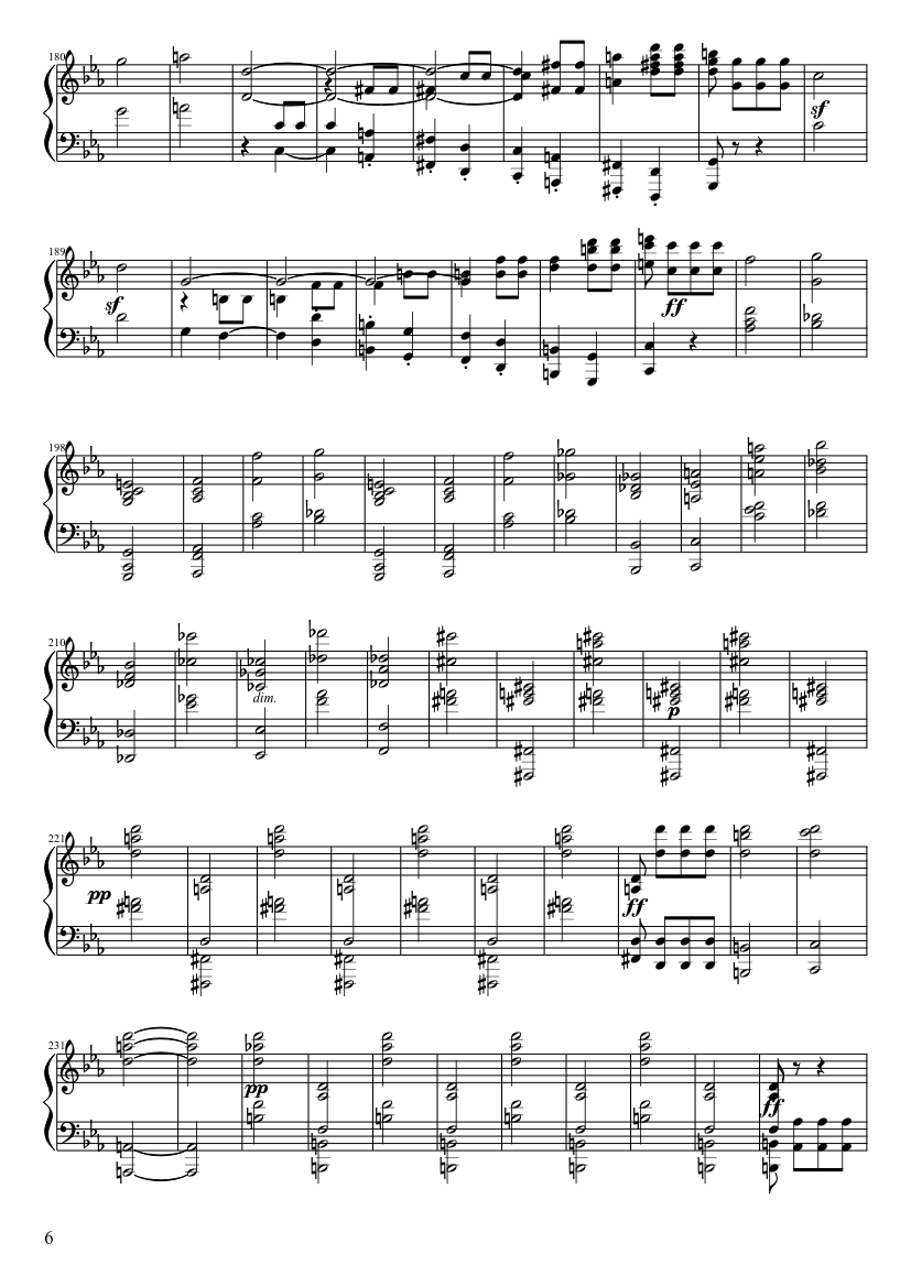 Beethoven's fifth symphony in MIDI file format. This is the complete piece, and the four movements are also included separately.