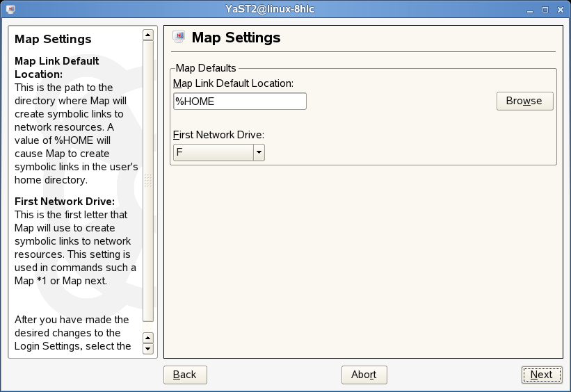 Addition to Novell's Map Command - Map search drives to a specific letter.