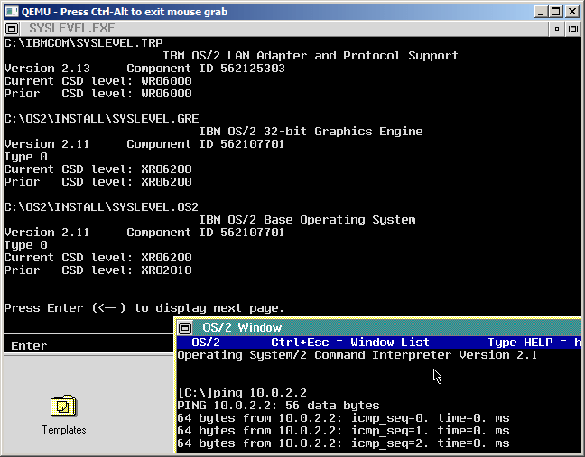 Description of the OS/2 2.1 Service Pack (XR06200).