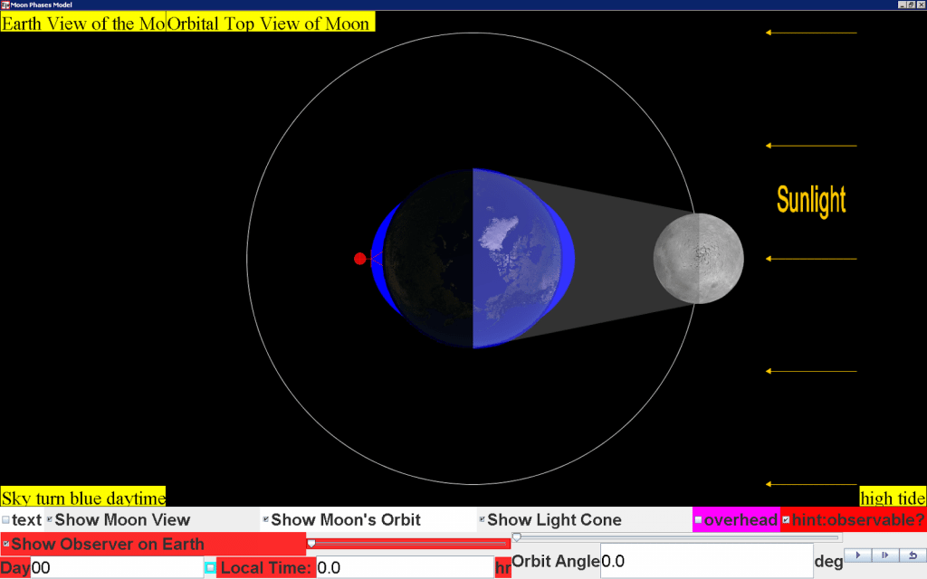 OS/2 PM Newtonian Planetary Motion Simulator.