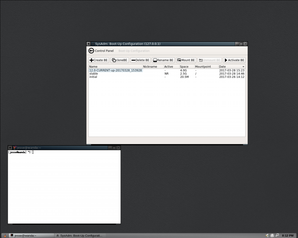 Simple bare-bones terminal package for OS/2 PM.