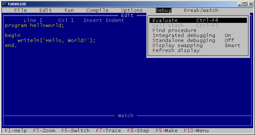 Joystick routines for Turbo Pascal 4.0.