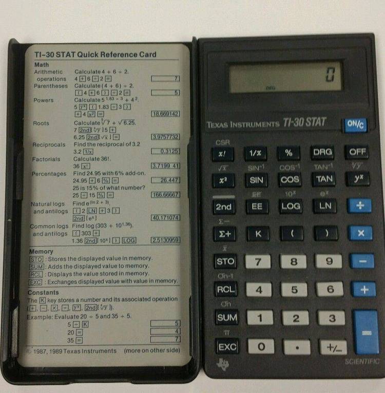 TSR RPN scientific/financial calculator with TP3 source.