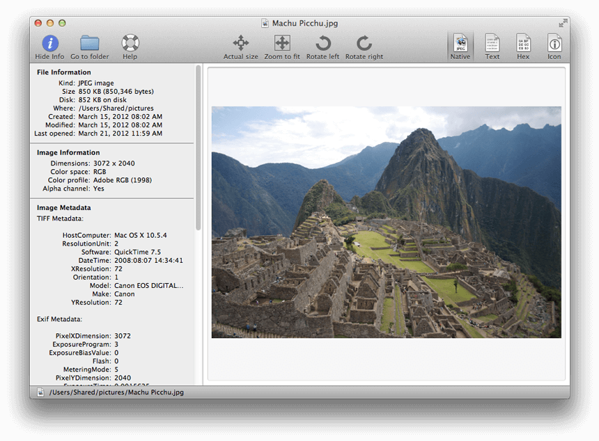 MAC picture viewer.