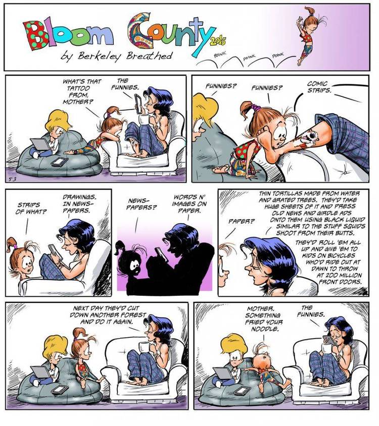Bloom County graphics for Print Shop. Part 2 of 2.