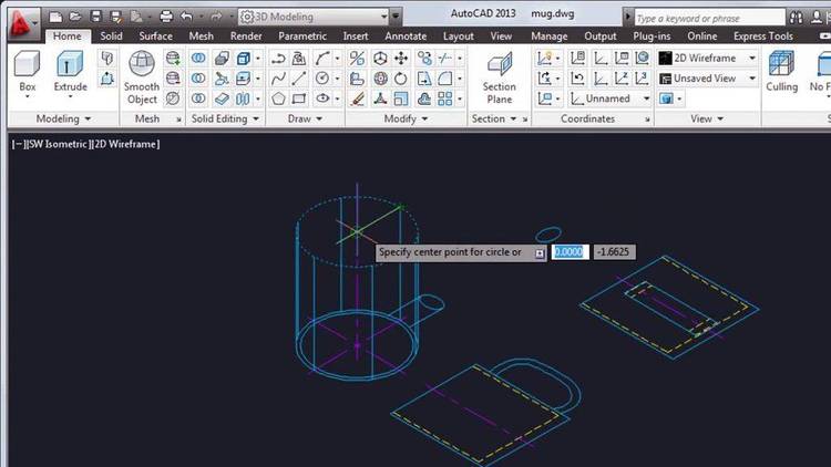 DANCAD3D, CAD-CAE-CAM, Wire frame animation, and drawing program. Part 1 of 5.
