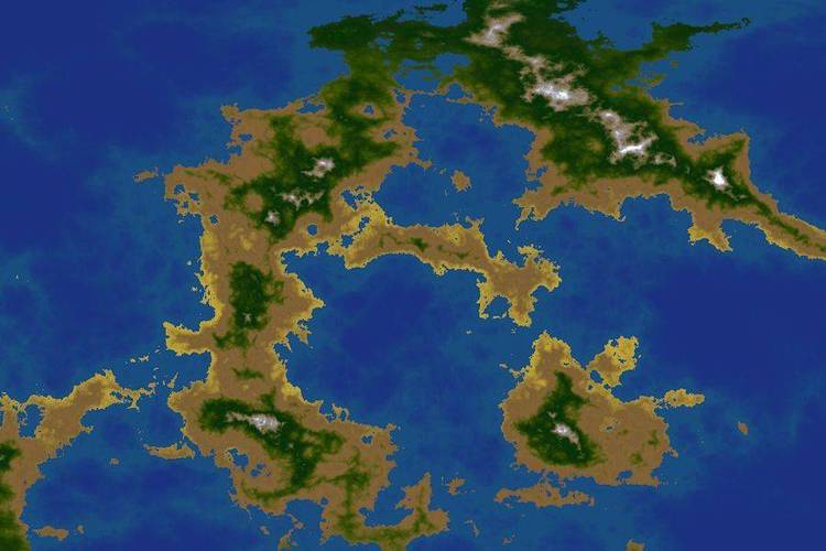 Generates 3-D fractal landscaped "worlds" that you can move around with the mouse.