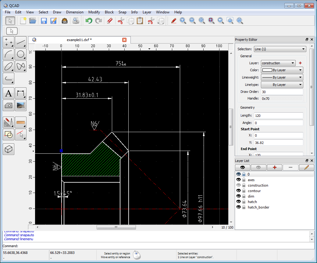 Shareware CAD package, very easy to use and versatile.