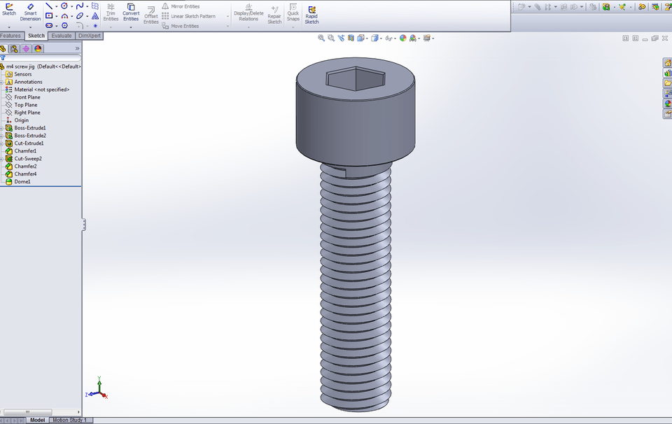 This file contains an AutoCAD library of Socket Head Cap Screws.