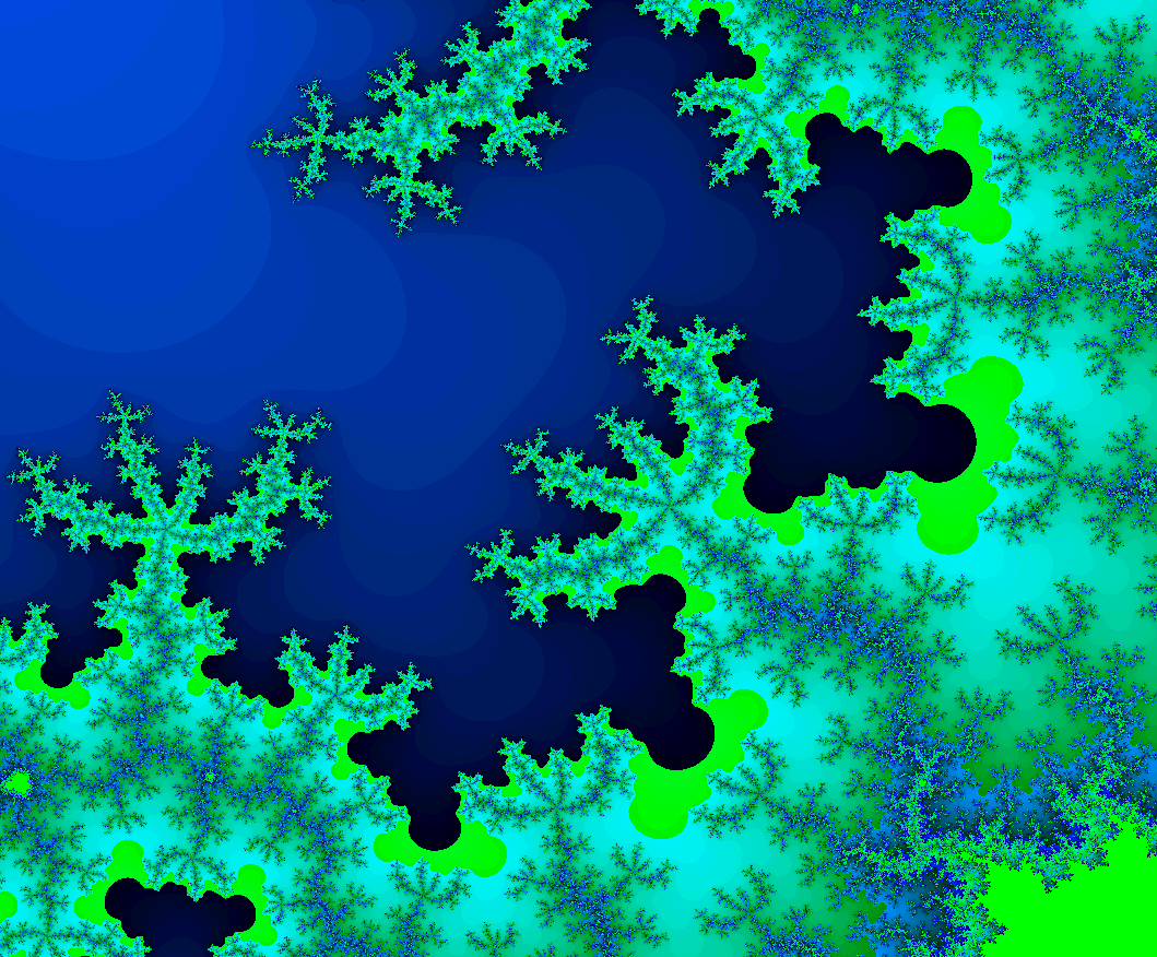 Picture of a Mandelbrot fractal.