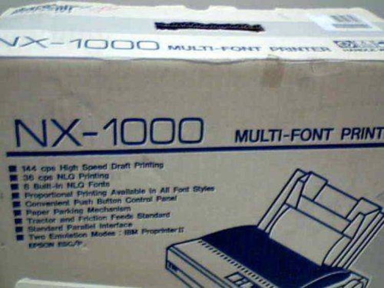 Star NX-1000 multi-font printer control program.