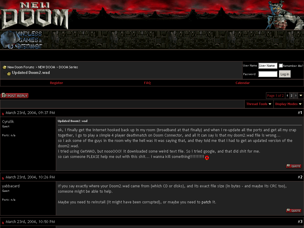 Patches registered doom 1.666 to 1.9, includes deathmanager and dwango software.
