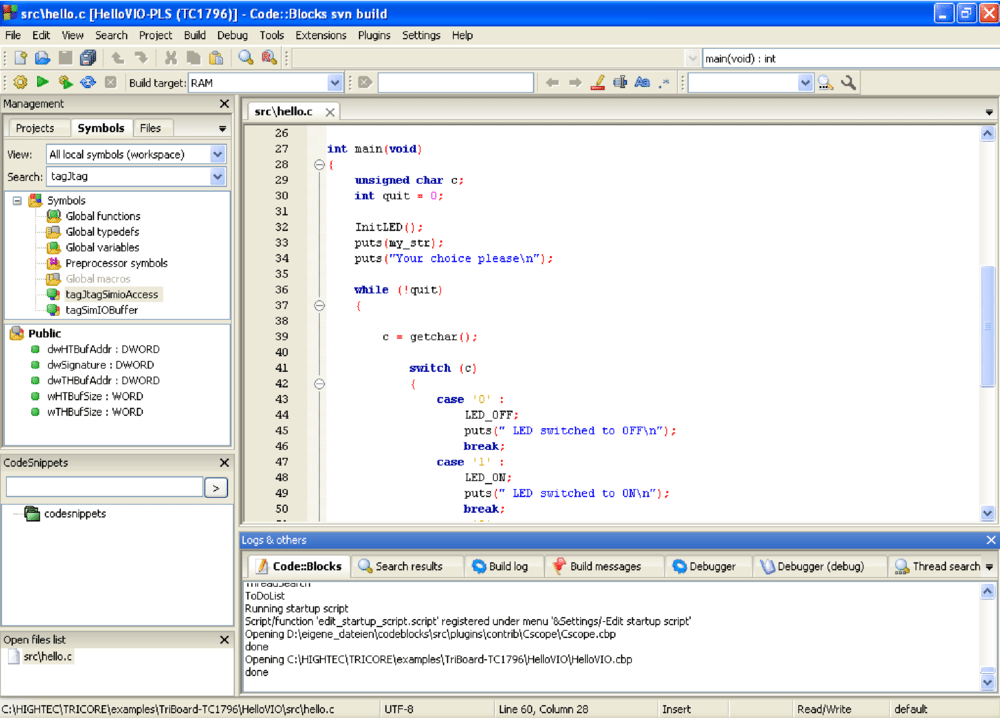 DOS user interface C++ source code--windows, dialog boxes, menus, etc.