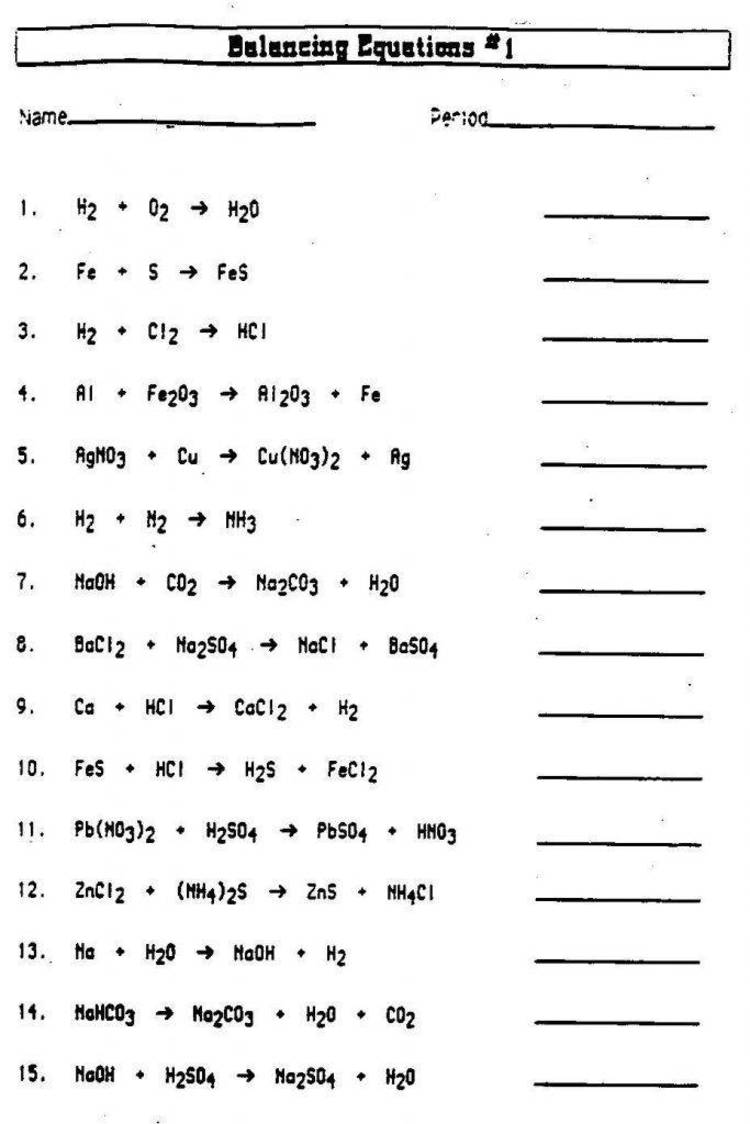 Balance chemical equations, with PAS source.